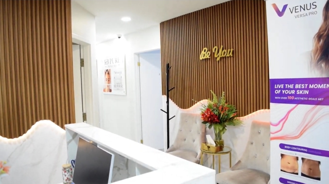 Reception area of BE YOU Medspa